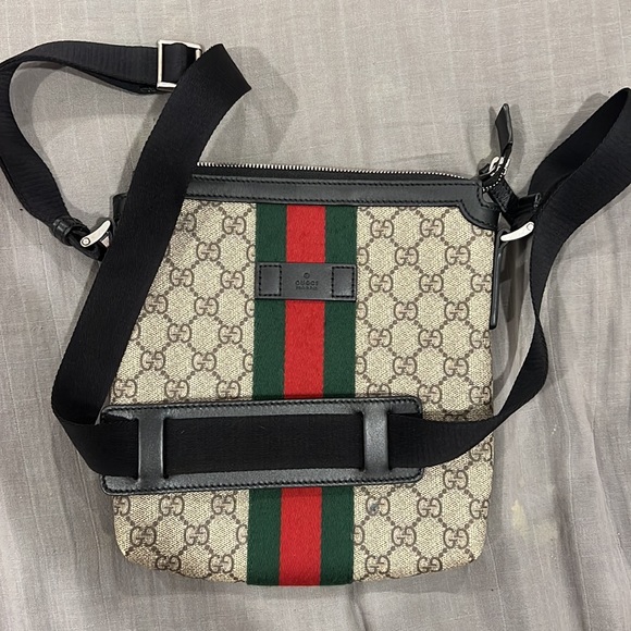 Gucci GG Supreme Small Zip-Top Crossbody Bag - Picture 4 of 5